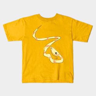 Yellow Sketchy Snake Kids T-Shirt